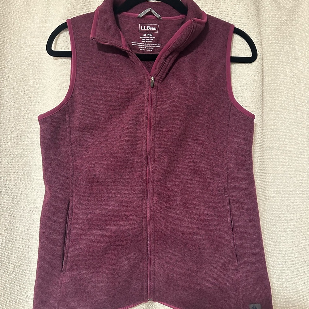 L.L. Bean Women’s Sweater Fleece Long Vest Size Medium